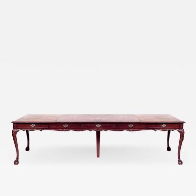 English Chippendale Style Mahogany Conference Table