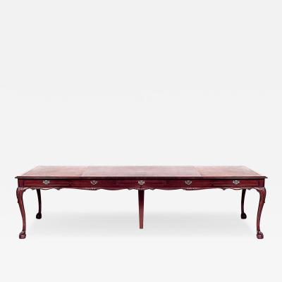 English Chippendale Style Mahogany Conference Table