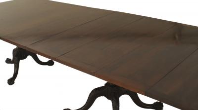 English Chippendale Style Mahogany Dining Table