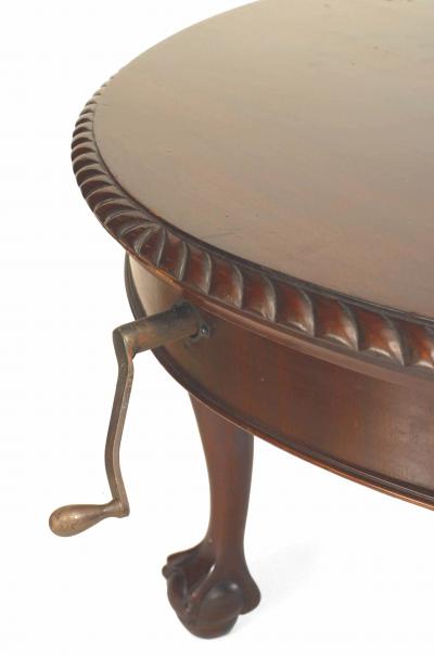 English Chippendale Style Oval Mahogany Dining Table