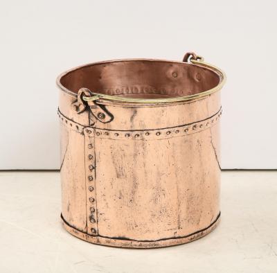 English Copper Apple Bucket