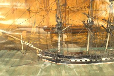 English Country Diorama Clipper Ship Wall Plaque