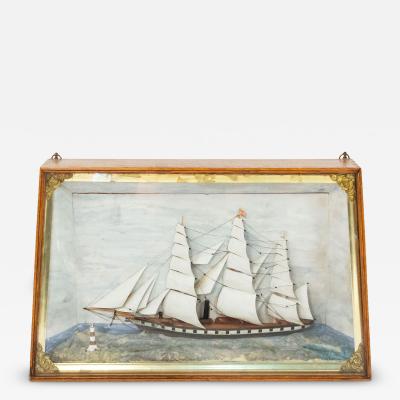 English Country Diorama Ship Wall Plaque