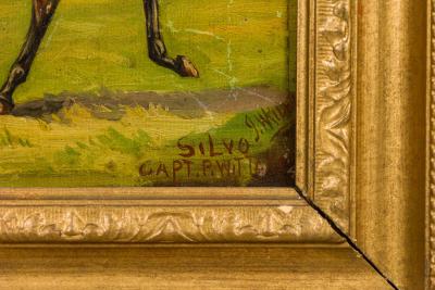English Country Horse and Jockey Painting