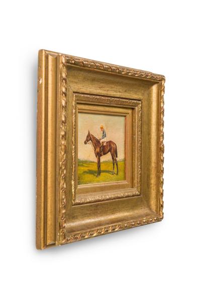 English Country Horse and Jockey Painting
