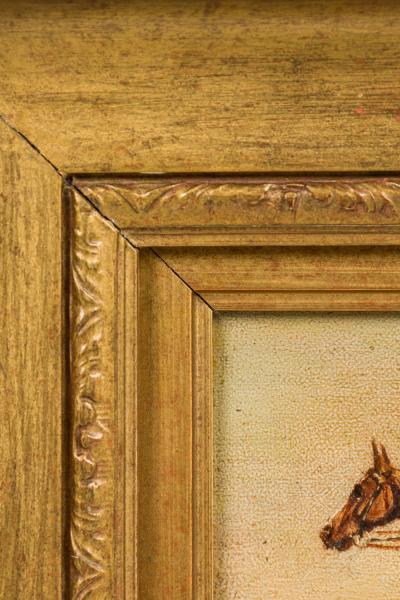 English Country Horse and Jockey Painting