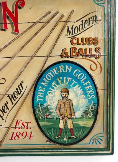 English Country Painted Gold Wall Plaque