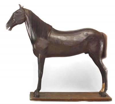 English Country Papier Mache Horse