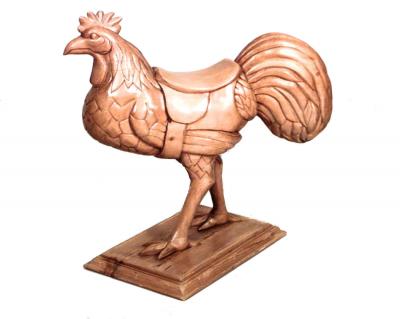 English Country Pine Rooster Figure