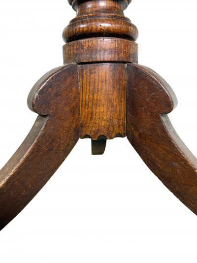 English Country Regency Oak Tilt Top Breakfast Table circa 1825