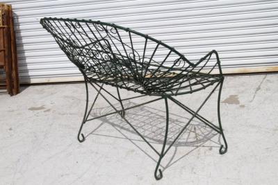English Country Style Wire Outdoor Settee