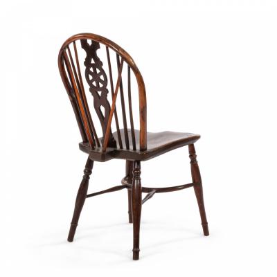 English Country Walnut Windsor Side Chair