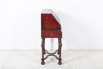 English Decorative Chinoiserie Bureau Writing Desk