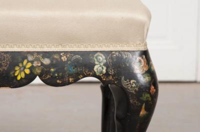 English Early 20th Century Hand Painted Stool