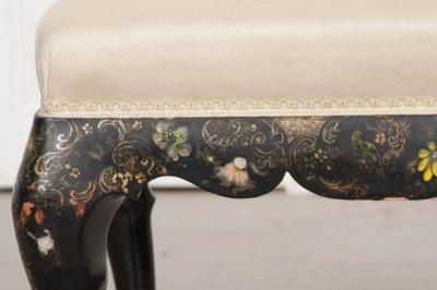 English Early 20th Century Hand Painted Stool
