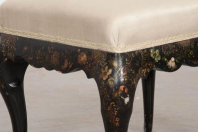 English Early 20th Century Hand Painted Stool