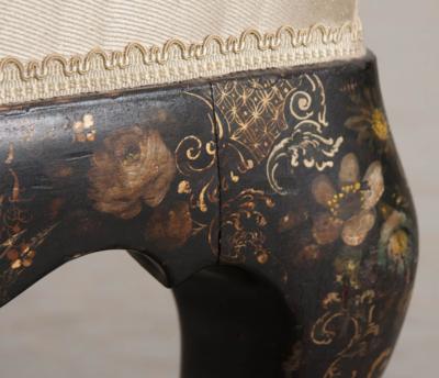 English Early 20th Century Hand Painted Stool