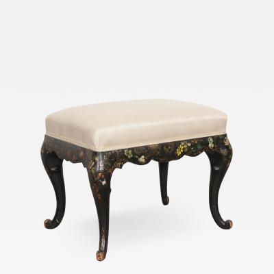 English Early 20th Century Hand Painted Stool