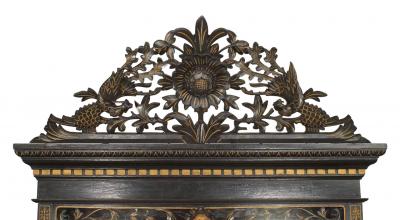 English Ebonized Cupboard Cabinet