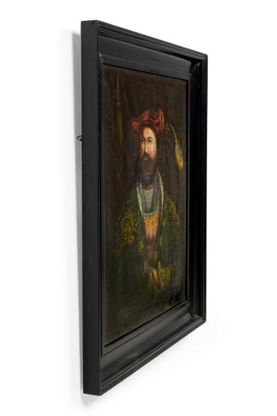 English Ebonized Henry VIII Portrait