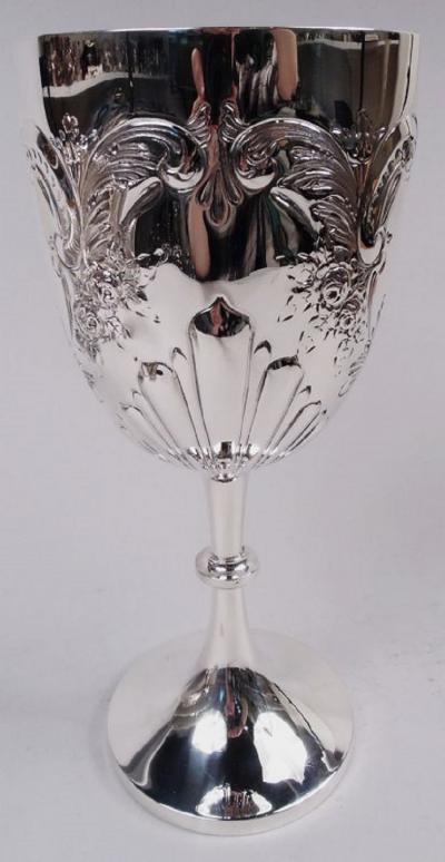 English Edwardian Classical Sterling Silver Ceremonial Chalice 1903