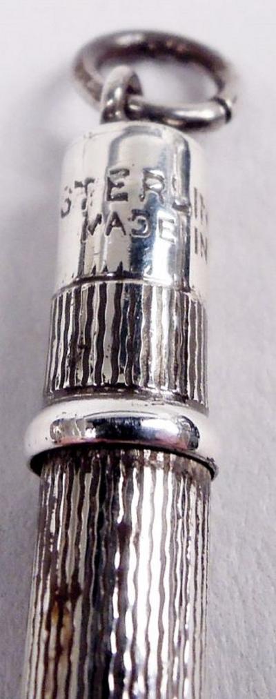 English Edwardian Enamel Novelty Picture Frame with Pencil 1922