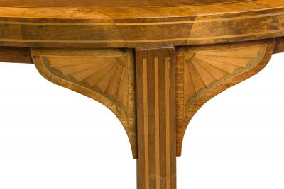 English Edwardian Mahogany and Marquetry Inlay Occasional Table