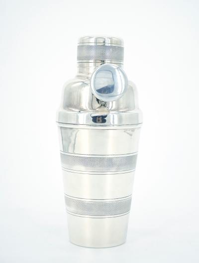 English Edwardian Sheffield Silver Plate Barware Cocktail Shaker