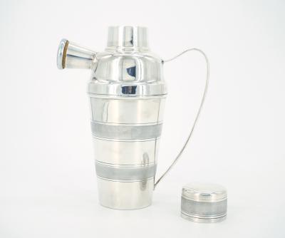 English Edwardian Sheffield Silver Plate Barware Cocktail Shaker