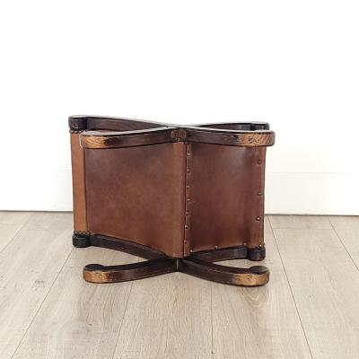English Edwardian Walnut Gout Stool circa 1910