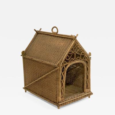 English Edwardian Wicker Dog House