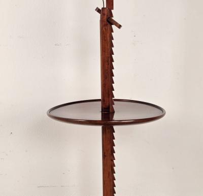 English Floor Lamp with Tray Vintage