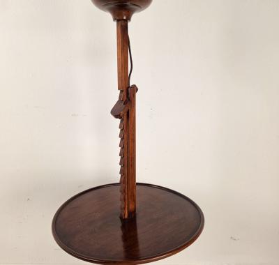 English Floor Lamp with Tray Vintage