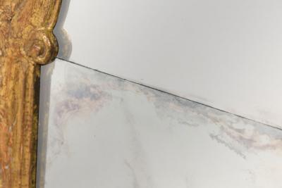 English George I Carved Giltwood Framed Pier Mirror