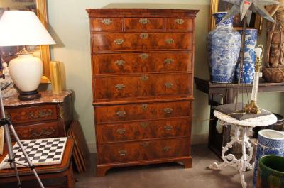 English George I Style Chest on Chest