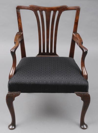 English George II Chippendale Armchair 18th Century
