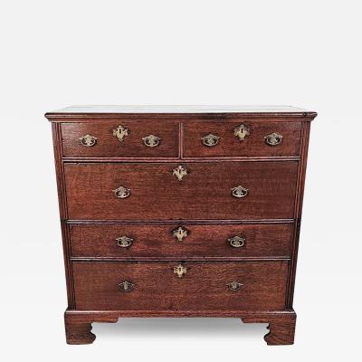 English George II Oak Chest circa 1750