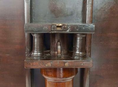 English George II Solid Mahogany Pillar and Claw Tilt Top Table circa 1740