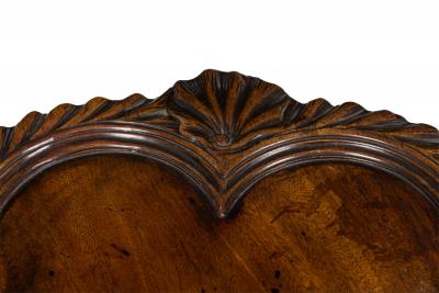 English George II Style Pie Crust Pedestal Side Table
