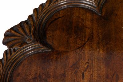 English George II Style Pie Crust Pedestal Side Table