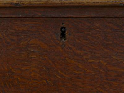 English George III Antique Oak Blanket Chest over Two Drawers