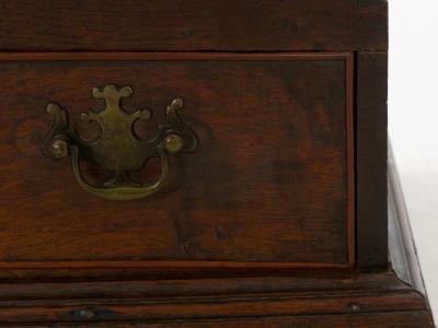 English George III Antique Oak Blanket Chest over Two Drawers