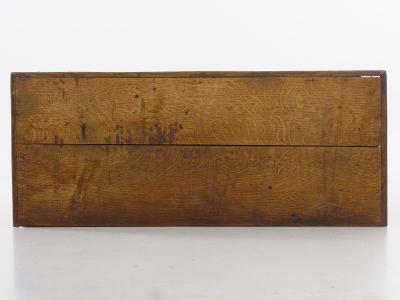 English George III Antique Oak Blanket Chest over Two Drawers