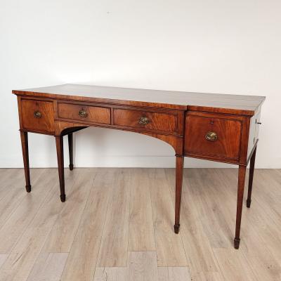 English George III Breakfront Mahogany Sideboard circa 1800