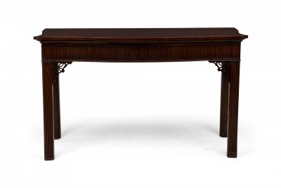 English George III Carved and Fluted Wood Server Console Table