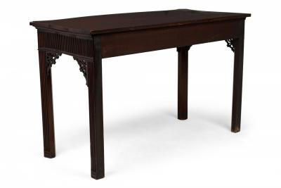 English George III Carved and Fluted Wood Server Console Table