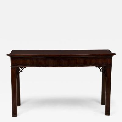 English George III Carved and Fluted Wood Server Console Table