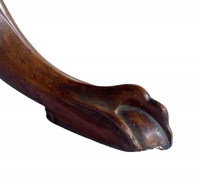 English George III Hand Carved Walnut Tripod Tilt Top Supper Tea Table