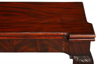 English George III Mahogany Gate Leg Card Game Table circa 1770
