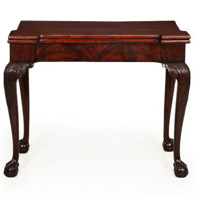 English George III Mahogany Gate Leg Card Game Table circa 1770